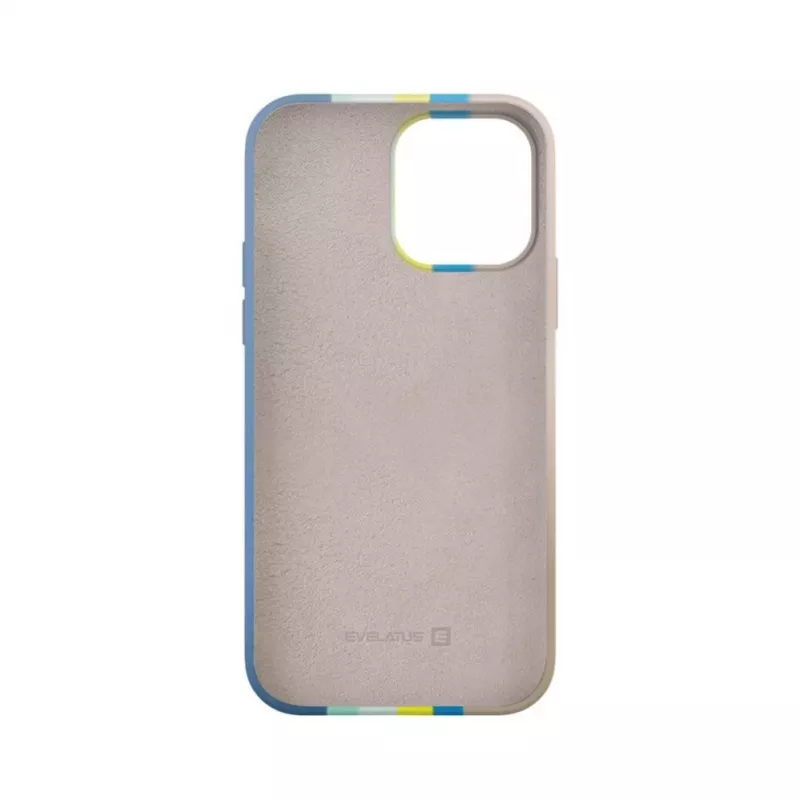 Evelatus Apple iPhone 15 Pro Max Silikonowe Etui Wielokolorowe Niebiesko-Różowe