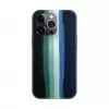 Evelatus Apple iPhone 15 Pro Max Silicone Case Multi-Colored Green