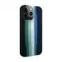 Evelatus Apple iPhone 15 Pro Max Silicone Case Multi-Colored Green