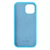 Evelatus Apple iPhone 15 Plus Premium Soft Touch Silicone Case Cyan Blue