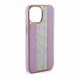 iLike Apple iPhone 15 Pro Diamonds and Leather Case Pink Sand