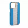iLike Apple iPhone 15 Pro Diamonds and Leather Case Blue