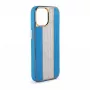 iLike Apple iPhone 15 Pro Diamonds and Leather Case Blue