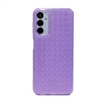iLike Samsung Galaxy A34 5G Silicone Case Shine Transparent Violet