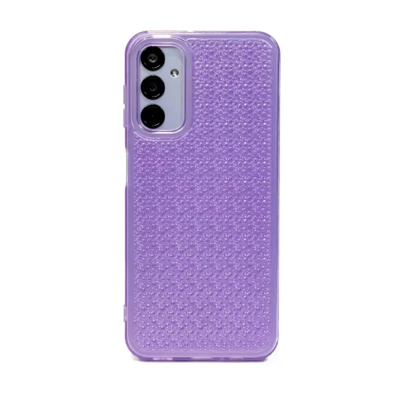 iLike Samsung Galaxy A34 5G Silicone Case Shine Transparent Violet