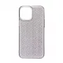iLike Apple iPhone 14 Silicone Case Shine Transparent Black
