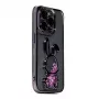 iLike Apple iPhone 14 Pro Max Silikonowe etui z nadrukiem Desire Rabbit Fioletowy