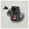 iLike Apple iPhone 15 Pro Max Silicone Case Print Desire Rabbit Purple