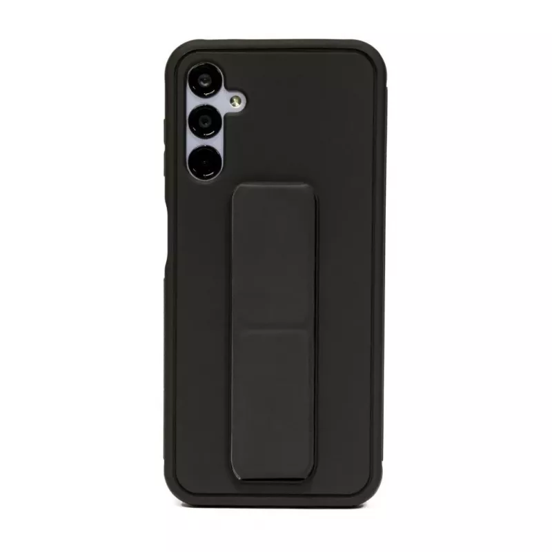 iLike Samsung Galaxy A14 5G Silikonowe etui z podstawką Czarny