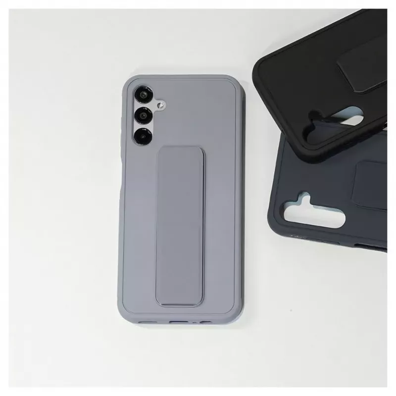 iLike Samsung Galaxy A14 5G Silikonowe etui z podstawką Fioletowy
