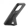 iLike Apple iPhone 14 Silicone Case with Stand Black