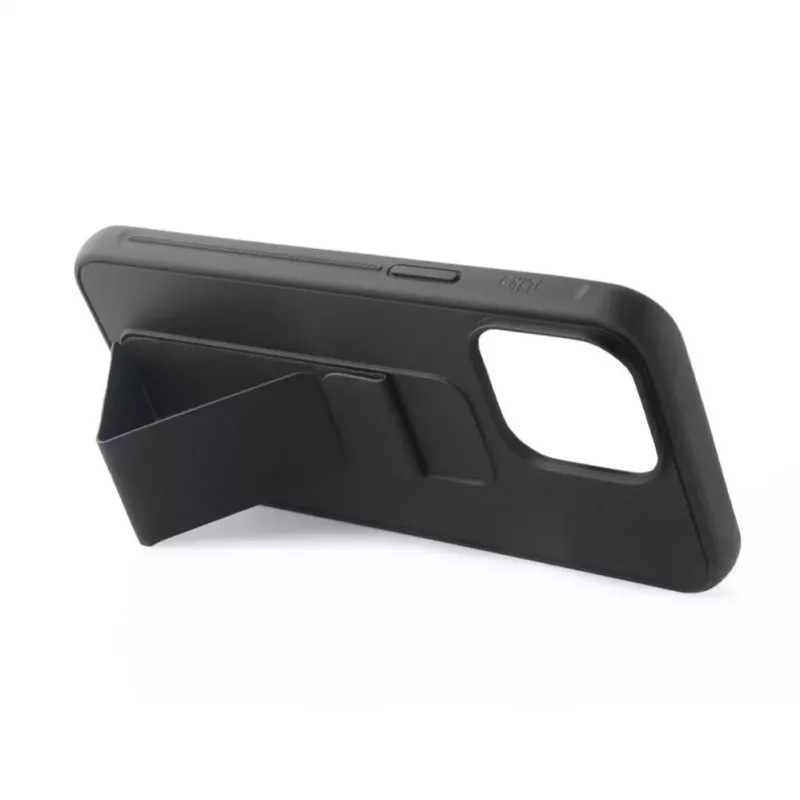 iLike Apple iPhone 14 Silicone Case with Stand Black
