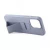 iLike Apple iPhone 15 Silicone Case with Stand Purple