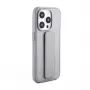 iLike Apple iPhone 15 Pro Silikonowe etui z podstawką Srebrny
