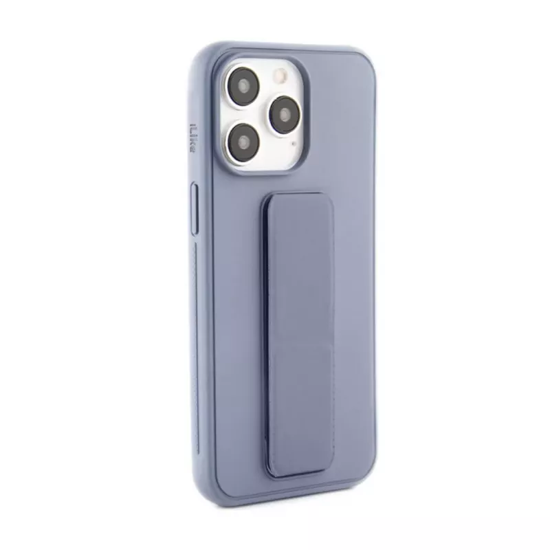 iLike Apple iPhone 15 Pro Silicone Case with Stand Purple