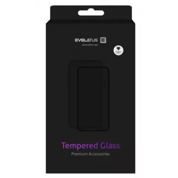 Evelatus Apple iPhone 15 Pro Max 2.5D Full Cover Japan Glue Glass Anti-Static Screen Protector
