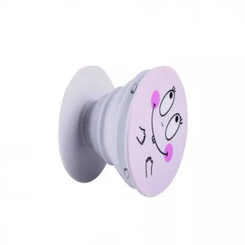 iLike Universal Pop Holder Smile Pink