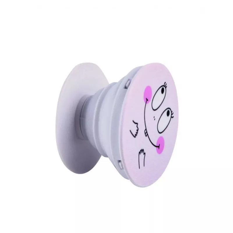 iLike Universal Pop Holder Smile Pink