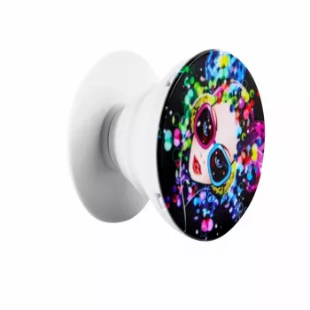 iLike Universal Pop Holder Party - Uchwyt i Podstawka do Telefonu, Obrót 360°, Pochylenie 180°, Wielokrotnego Użytku Klej, Wielokolorowy
