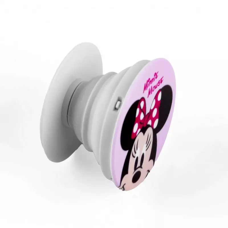 iLike Universal Pop Holder Minni Mouse - Uchwyt i Podstawka do Telefonu, Wzór Disney Minnie Mouse, Składany, Obrót 360°, Silny Klej