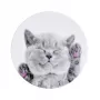 iLike Universal Pop Holder Cat - Szary Uchwyt i Podstawka do Telefonu