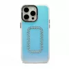 iLike Apple iPhone 14 Laser Shell Square Back Cover - Przezroczysty z opalizującym wzorem