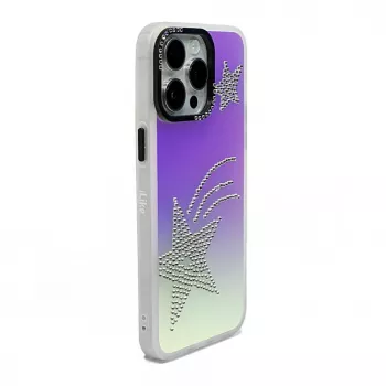 iLike Apple iPhone 14 Laser Shell Star Back Cover - Transparent