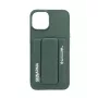 iLike Apple iPhone 14 Leather Hidden Pocket Stand Cover Green