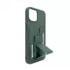 iLike Apple iPhone 15 Leather Hidden Pocket Stand Cover Green