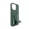 iLike Apple iPhone 15 Pro Leather Hidden Pocket Stand Cover Green