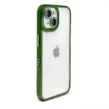 iLike Apple iPhone 15 Stars Lens Acrylic Cover White