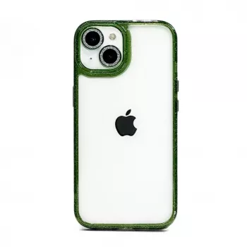 iLike Apple iPhone 15 Pro Stars Lens Acrylic Cover Green