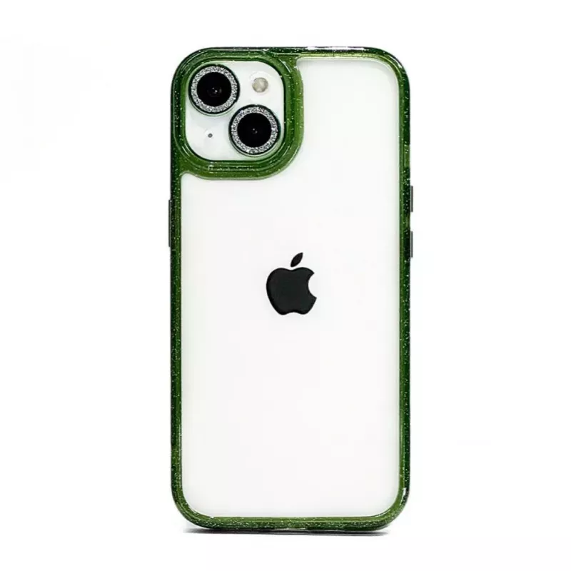iLike Apple iPhone 15 Pro Stars Lens Acrylic Cover Green