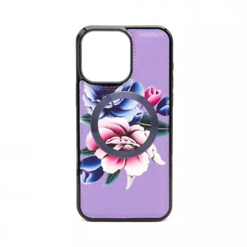 Evelatus Apple iPhone 15 Portfel i Smukłe Etui Ochronne Fioletowy