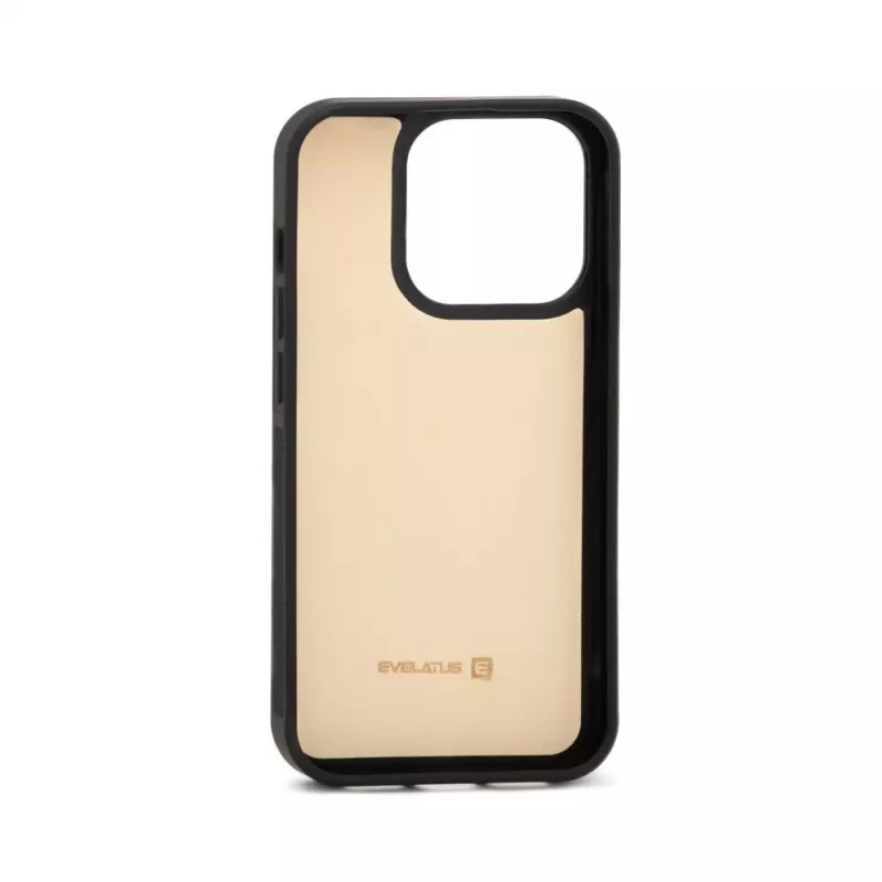Evelatus Apple iPhone 15 Pro Max Portfel i Cienkie Etui Okładkowe Beżowy