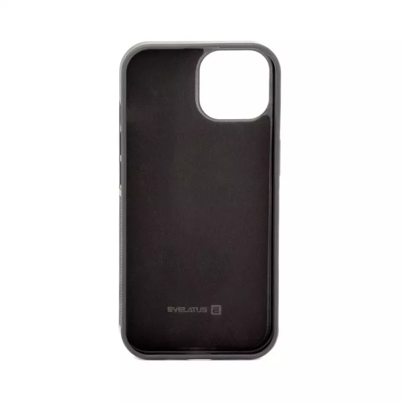 Evelatus Apple iPhone 15 Magnet Zip Pocket Case Zipper Design Czarny
