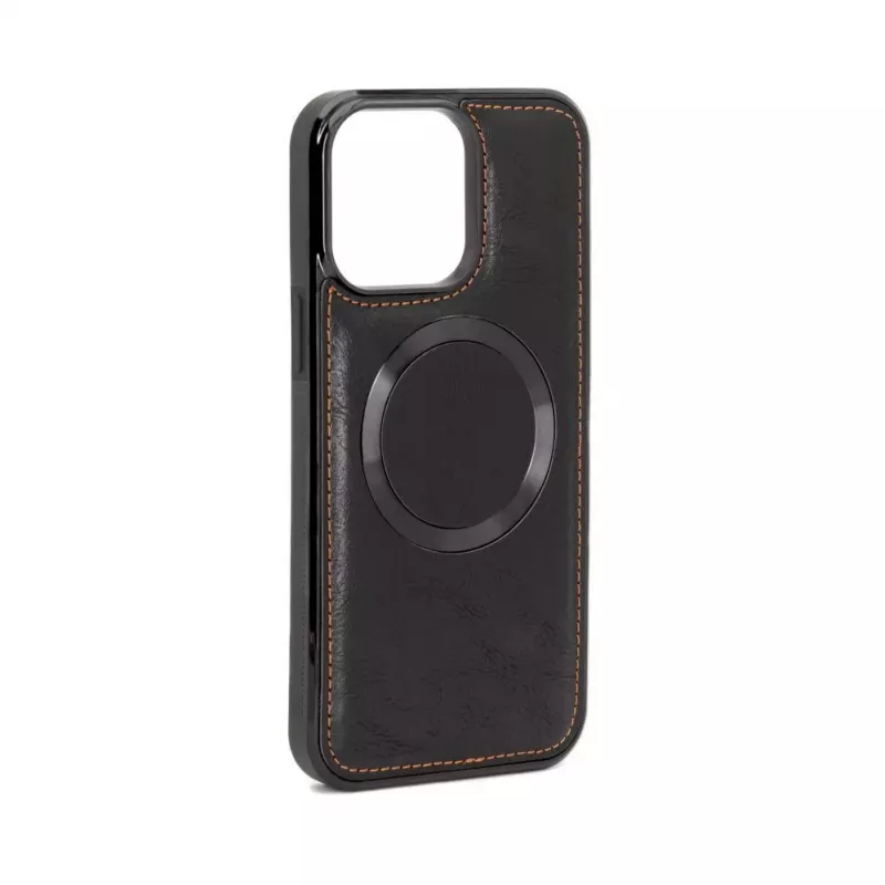 Evelatus Apple iPhone 15 Pro Max Multifunkcjonalny Portfel Etui Skórzane z Paskiem na Nadgarstek Czarny