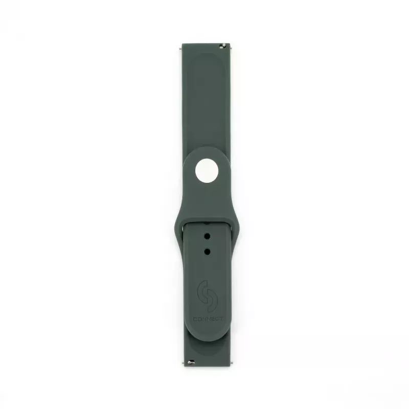 Connect 20mm Silikonowy Pasek do Zegarka Loop (S/M 110mm) Oliwkowy