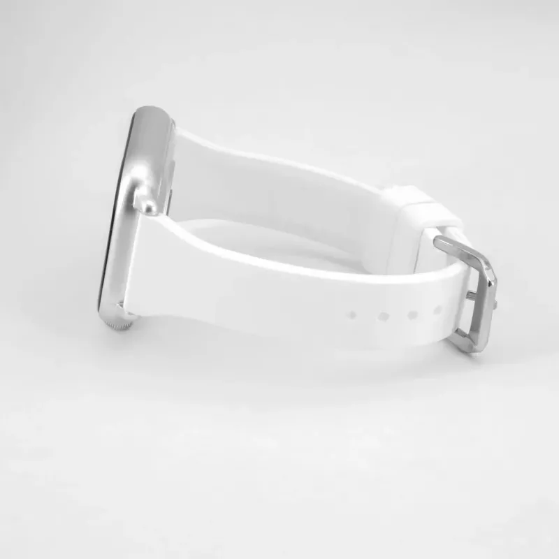 Connect 20mm T-Buckle Silicone Loop Watch Strap (130mm M/L) White