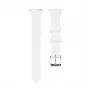 Connect 20mm T-Buckle Silicone Loop Watch Strap (130mm M/L) White