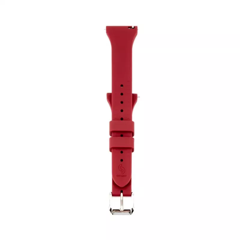 Connect 22mm Pasek do zegarka Silikonowy z klamrą T (130mm M/L) Śliwkowy