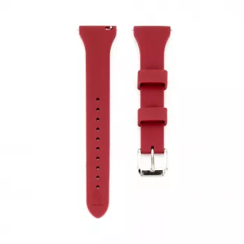 Connect 22mm Pasek do zegarka Silikonowy z klamrą T (130mm M/L) Śliwkowy