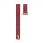 Connect 20mm Flat Head Leather - Silicone Loop Magnetic Watch Strap (130mm M/L) Wine Red