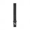 Connect 22mm Flat Head Leather - Silicone Loop Magnetic Watch Strap (130mm M/L) Black