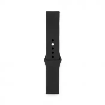 Connect 22mm Silikonowy Pasek do Zegarka Loop (S/M 110mm) Czarny