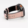 Connect Watch 38/40/41mm Silicone Patch Leather Watch Strap (132mm M/L) Pink Sand