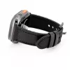Connect Watch 42/44/45mm Silikonowy Pasek do Zegarka ze Skóry (132mm M/L) Czarny