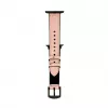 Connect Watch 42/44/45mm Silicone Patch Leather Watch Strap (132mm M/L) Pink Sand