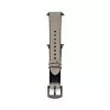 Connect Watch 42/44/45mm Silicone Patch Leather Watch Strap (132mm M/L) Silver