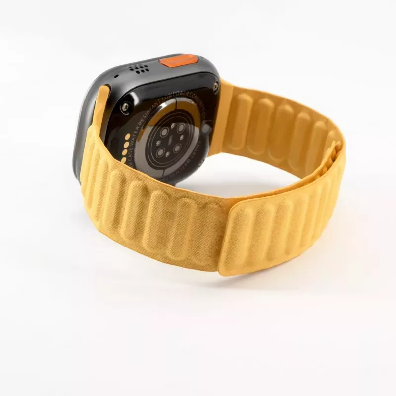 Connect Watch 38/40/41mm Fine Woven Twill Magnetic Chain Watch Strap Yellow